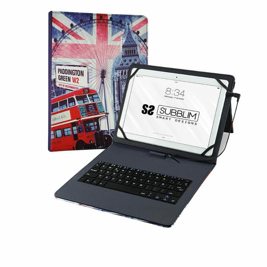 Hülle für Tablet und Tastatur Subblim SUB-KT1-USB050 Qwerty Spanisch