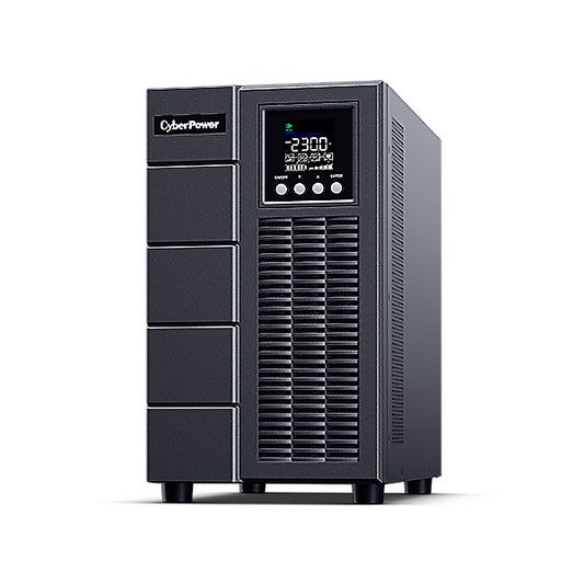 CyberPower OLS3000EA-DE UPS-virtalähde Taajuuden kaksoismuunnos (verkossa) 3 kVA 2700 W 7 AC-pistorasia(a)