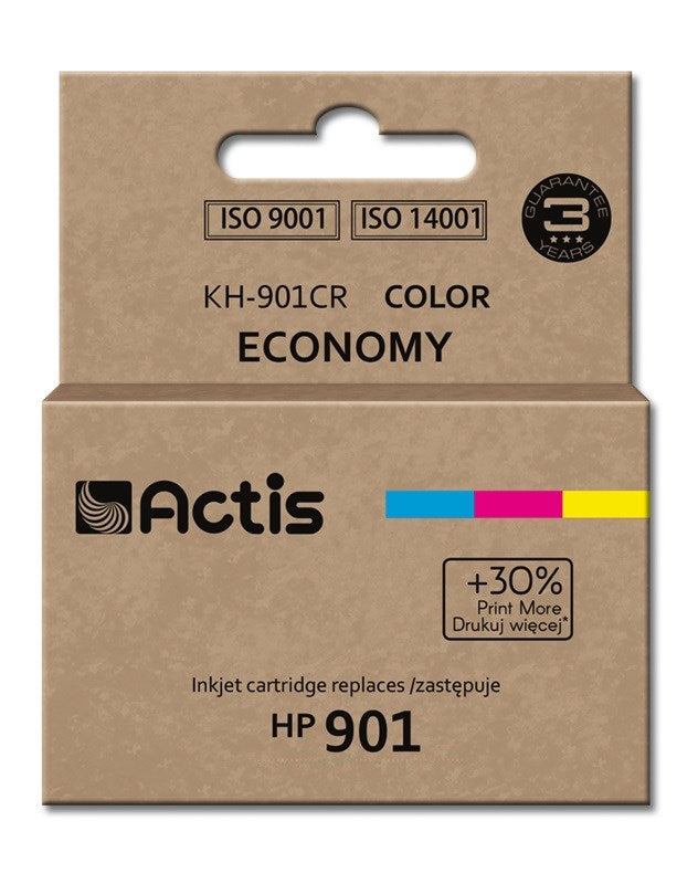 Actis KH-901CR muste HP-tulostimelle; HP 901XL CC656AE vaihto; Vakio; 18 ml; väri