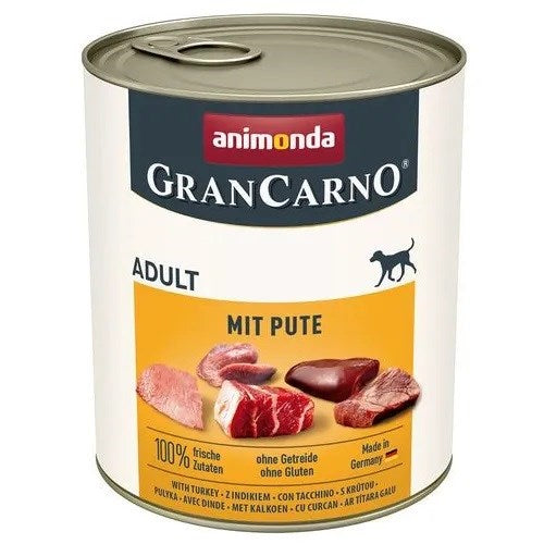 ANIMONDA GranCarno Adult kalkkunan kanssa - märkä koiranruoka - 800g