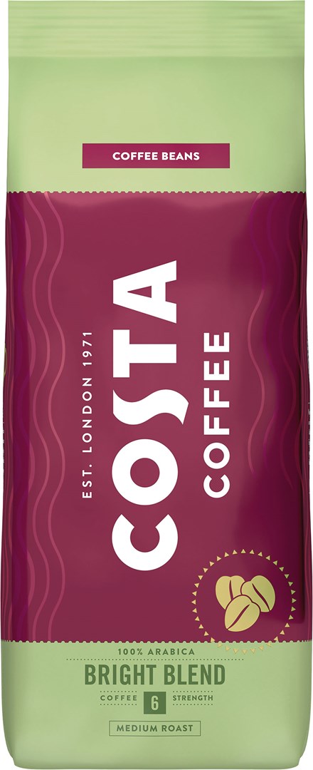 Costa Coffee Bright Blend -papukahvi 500g