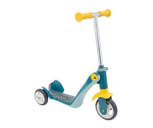 Smoby Reversible 2 in 1 Kids Four wheel scooter Blue  Yellow
