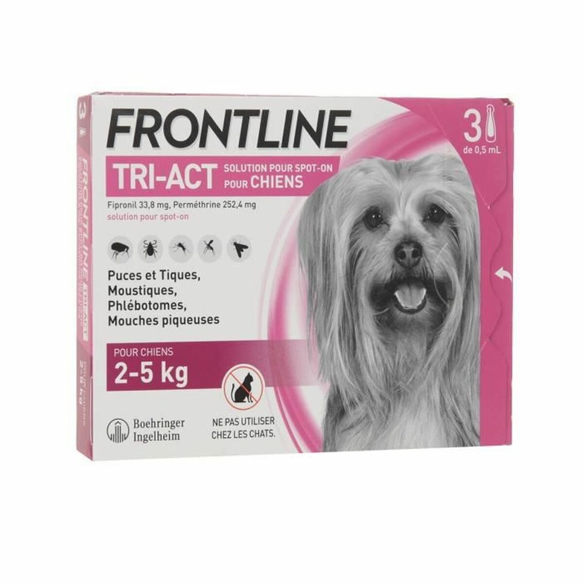 Pipetti koirille Frontline Tri-Act 2-5 Kg