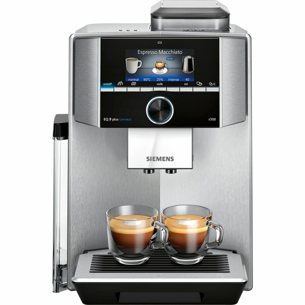 Superautomaattinen kahvinkeitin Siemens AG s500 Musta Teräs Kyllä 1500 W 19 bar 2,3 L 2 Puodeliai 1,7 L