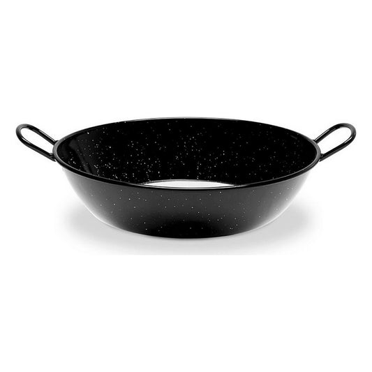 Syvä pannu kahvoilla Vaello Musta Emaloitu teräs (Ø 28 cm)