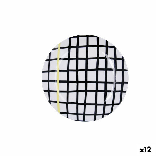 Jälkiruokalautanen Bidasoa Zigzag Monivärinen Keraminen 19 cm (12 osaa)