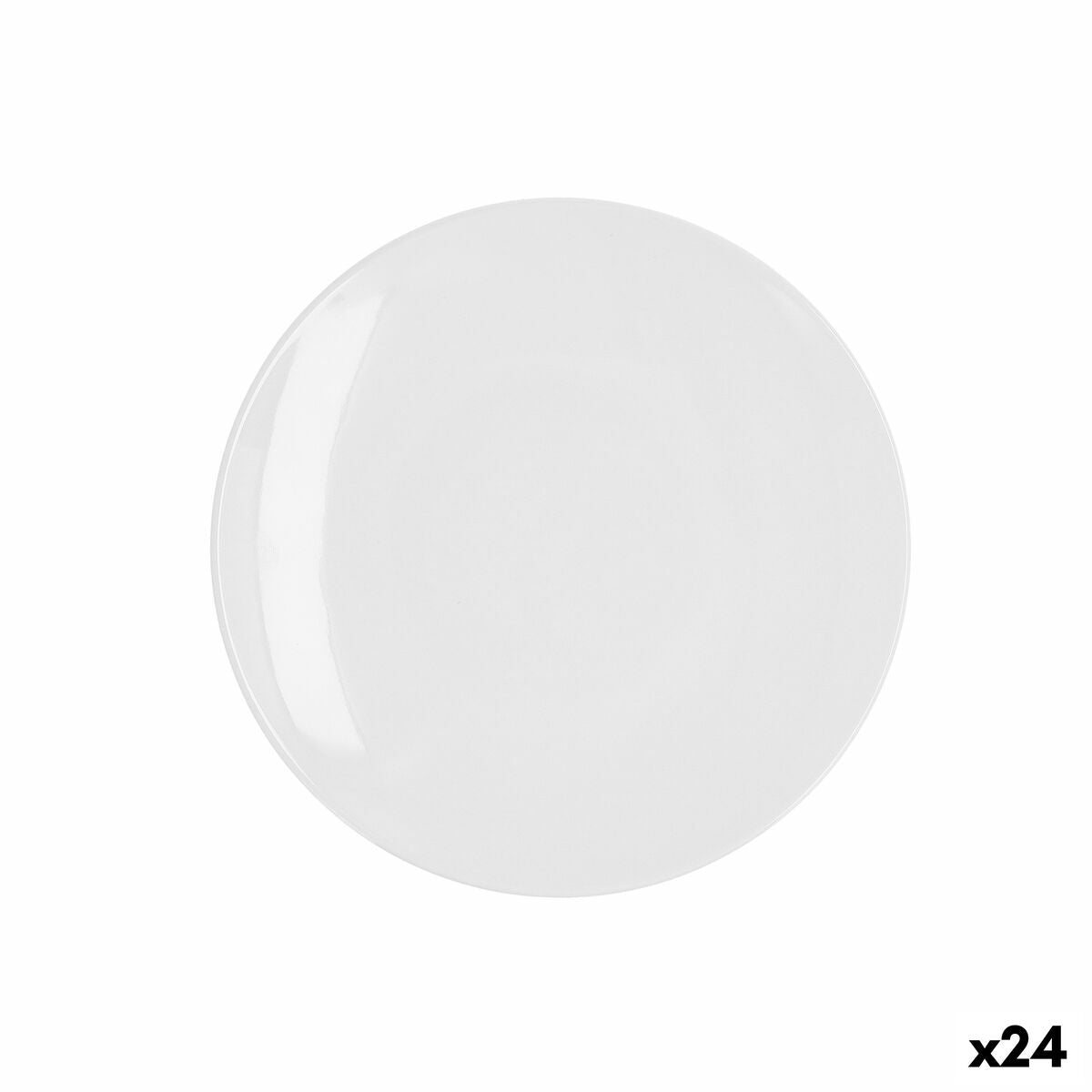 Jälkiruokalautanen Quid Select Basic Valkoinen Muovinen 20 cm (24 osaa)