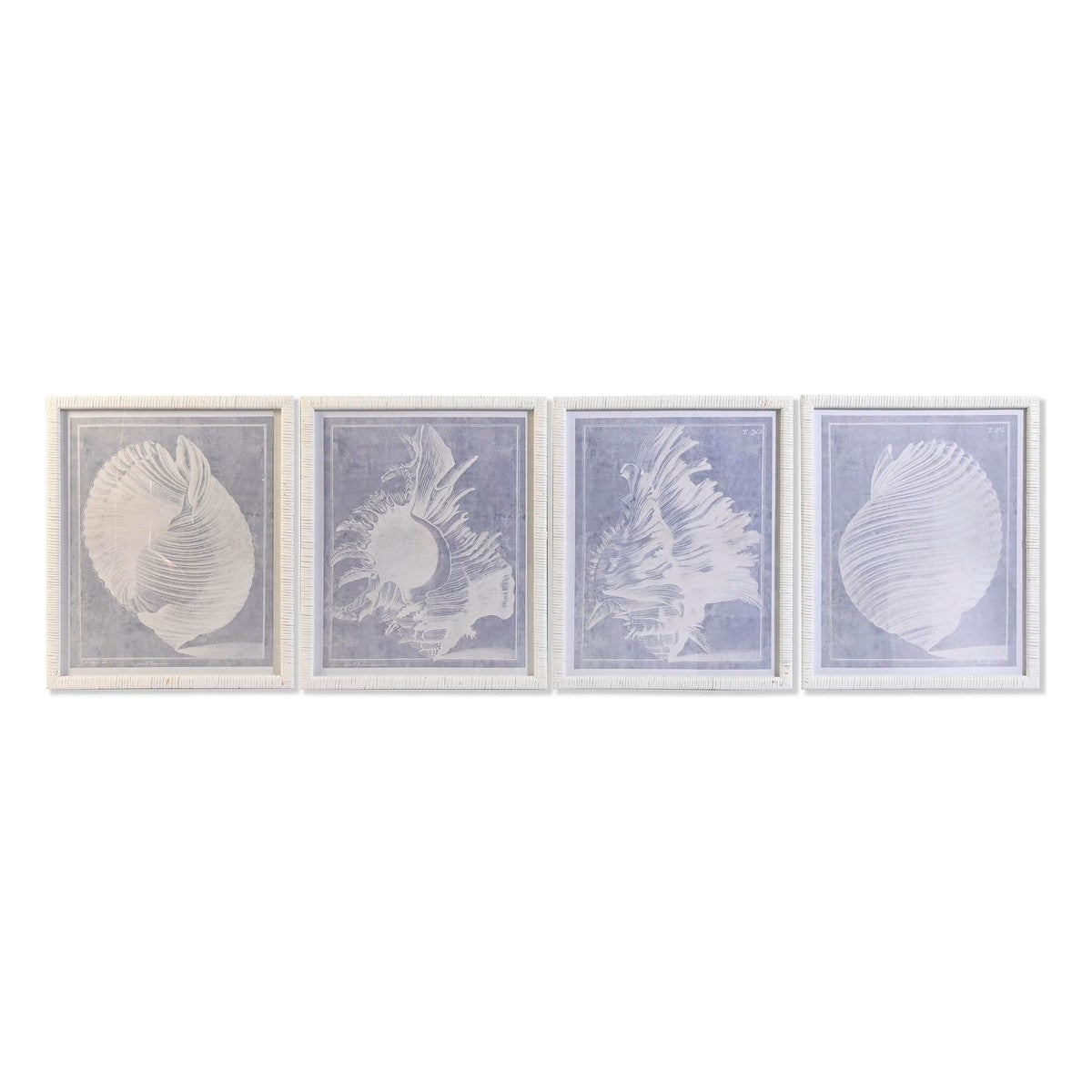 Maalaus DKD Home Decor Kristalli Kotilo 50 x 2 x 60 cm 50 x 60 x 2,5 cm (4 Kappaletta)