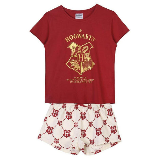 Pyjamat Harry Potter Punainen Nainen Tummanpunainen, Koko XL