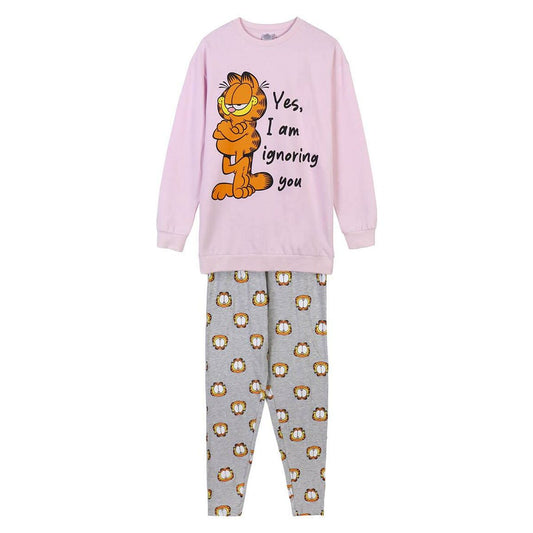 Pyjamat Garfield Vaaleanpunainen, Koko XS