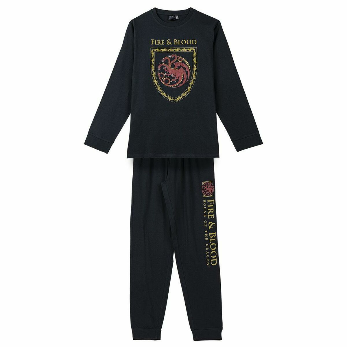 Pyjamat House of Dragon Musta, Koko XL