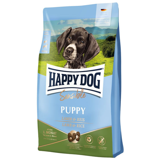 HAPPY DOG Sensible Puppy Koiran kuivaruoka Lamb Rice 10 kg