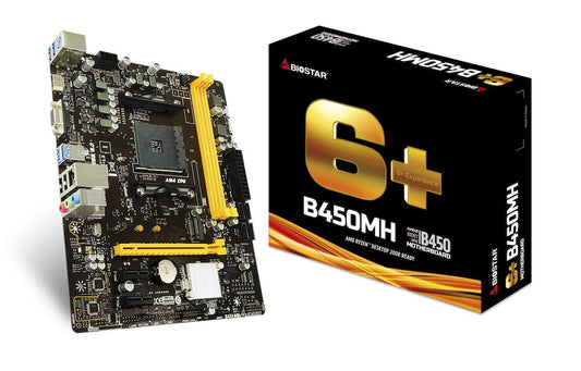 Biostar B450MH emolevy AMD B450 Socket AM4 micro ATX