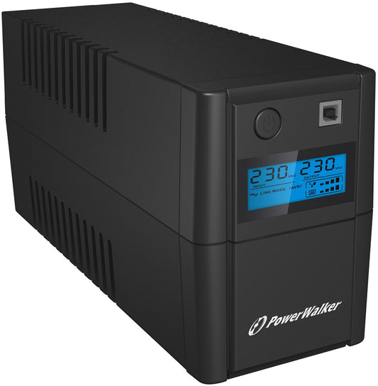 PowerWalker VI 850 SHL FR Line-Interactive 0,85 kVA 480 W 2 AC-pistorasiaa
