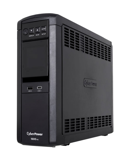 CyberPower CP1600EPFCLCD UPS-virtalähde Linjainteraktiivinen 1,6 kVA 1000 W 6 AC-pistorasia(a)