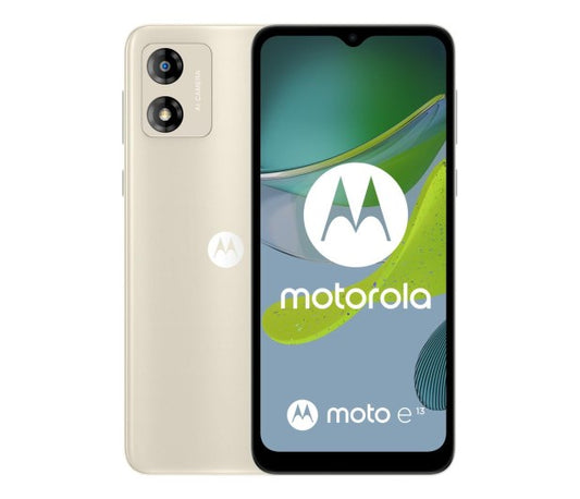 Motorola Moto E 13 16,5 cm (6.5") Kaksois-SIM Android 13 Go edition 4G USB Type-C 2 GB 64 GB 5000 mAh Valkoinen