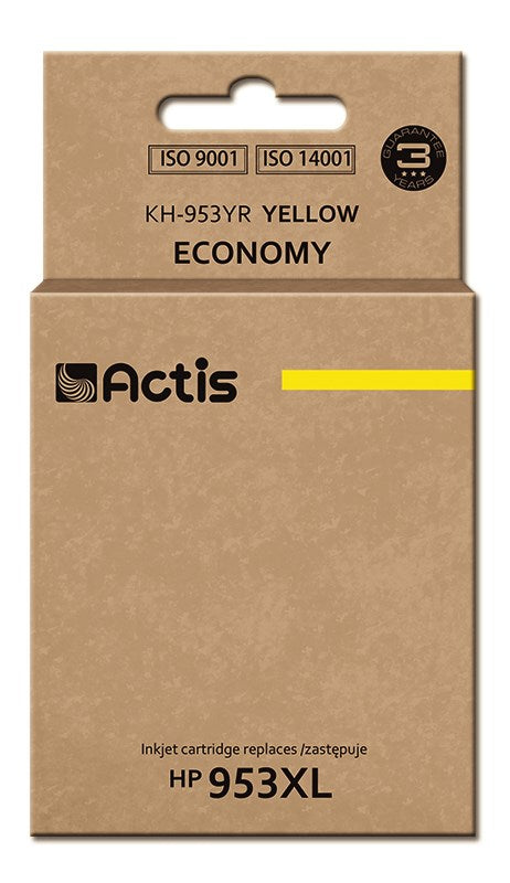 Actis KH-953YR muste (korvaa HP 953XL F6U18AE; Premium; 25 ml; keltainen)