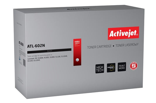 Activejet ATL-602N väriaine Lexmark-tulostimelle; Lexmark 60F2H00 vaihto; Ylin; 10 000 sivua; musta