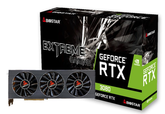 BIOSTAR GeForce RTX 3080 10GB näytönohjain (VN3816RMT3)