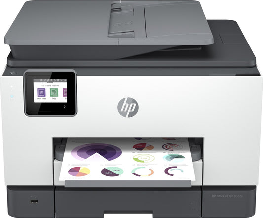 HP OfficeJet Pro HP 9022e All-in-One -tulostin, Väri, Tulostin varten Pientoimistot, Tulosta, kop., skannaa, faksaa, HP+; HP Instant Ink -yhteensopiva; Automaattinen asiakirjojen syöttölaite; Kaksipuolinen tulostus