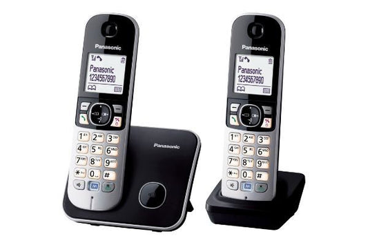 Panasonic KX-TG6812 DECT puhelin Soittajan tunnus Musta hopea