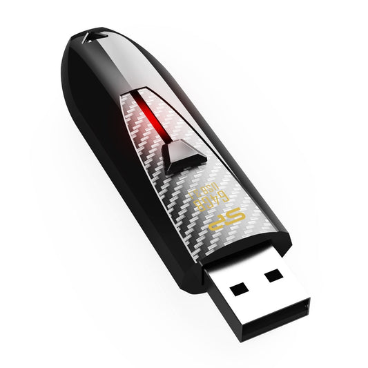 SILICON POWER Blaze B25 Pendrive USB-muistitikku 64 Gt USB 3.2 Gen 1 (SP064GBUF3B25V1K) Musta