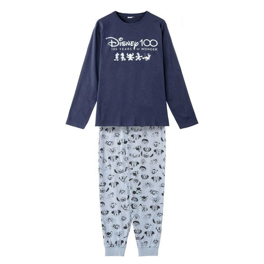 Pyjamat Disney Tummansininen (Aikuisten), Koko S