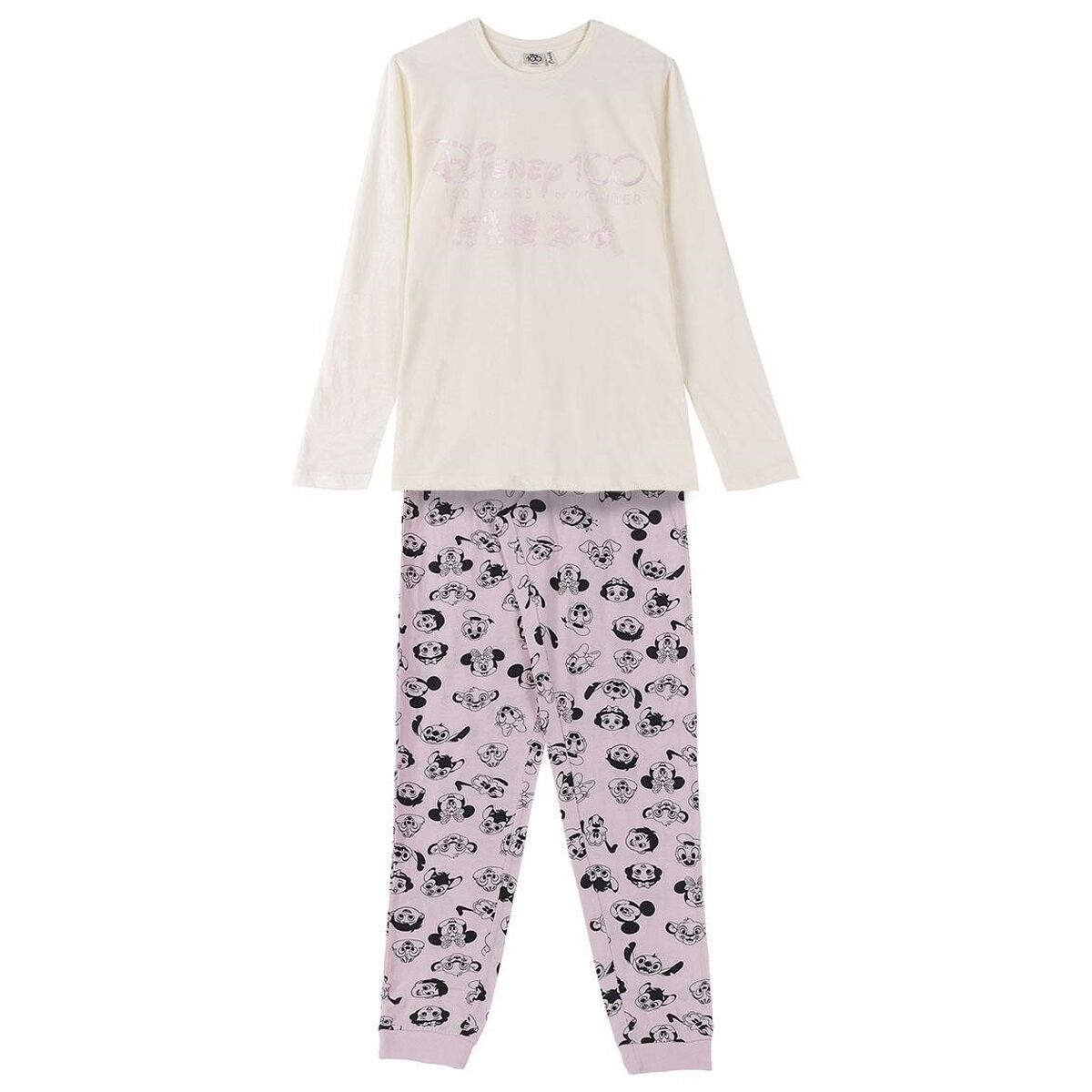 Pyjamat Disney Beige Vaaleanpunainen, Koko XL