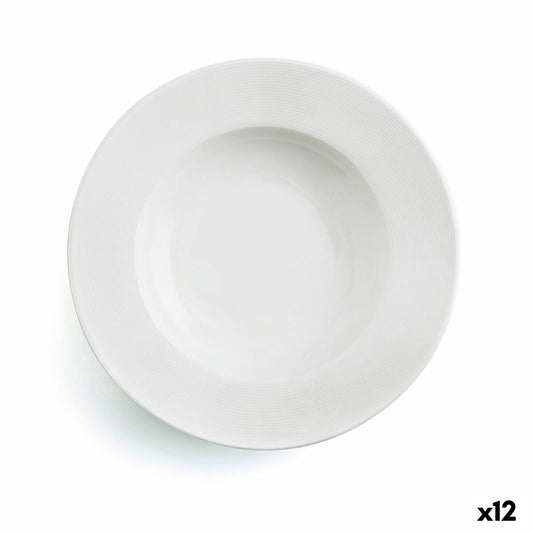 Syvä lautanen Ariane Orba Keraminen Valkoinen 23 cm (12 osaa)