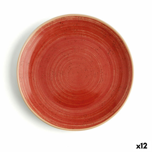 Litteä Lautanen Ariane Terra Punainen Keraminen Ø 18 cm (12 osaa)