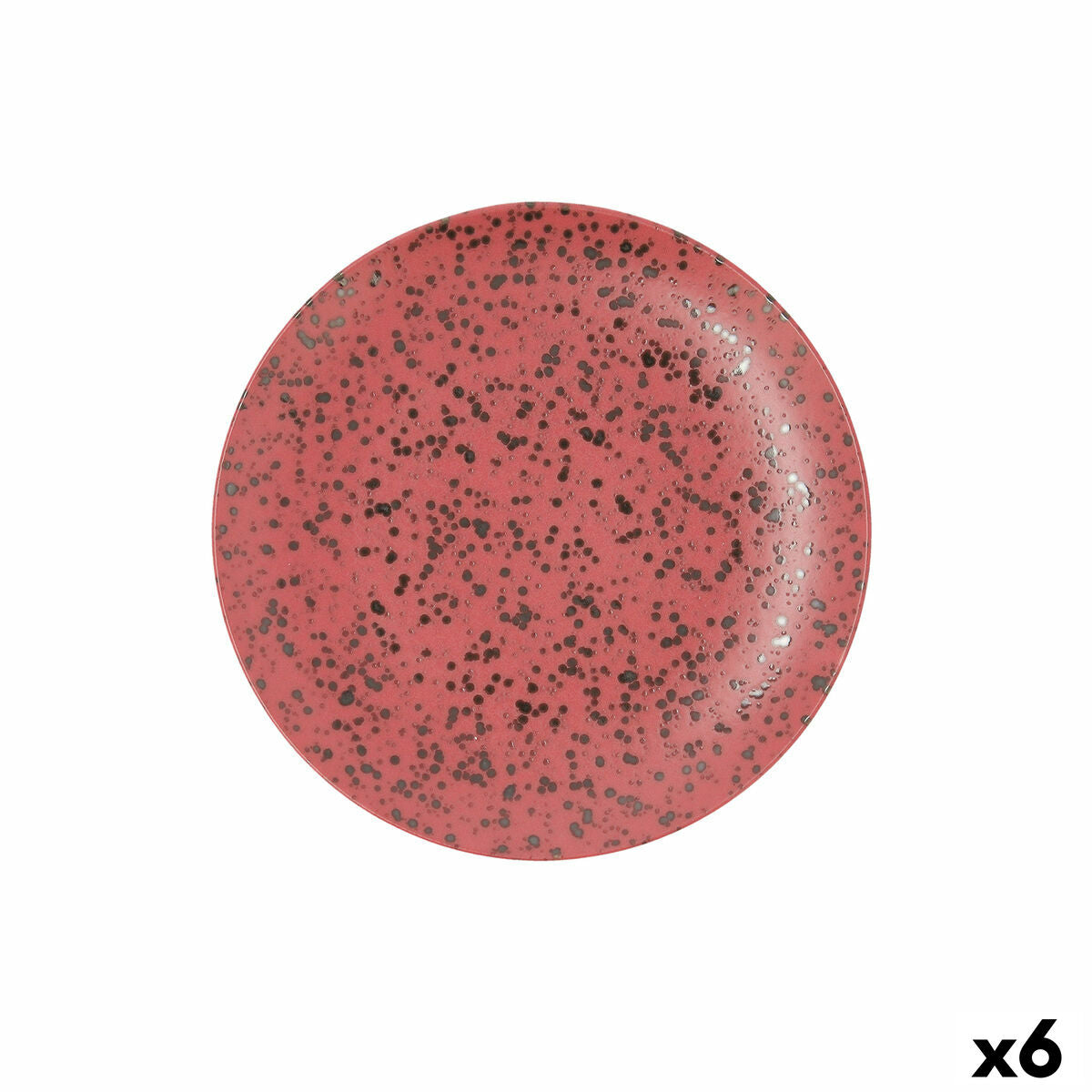 Litteä Lautanen Ariane Oxide Punainen Keraminen Ø 24 cm (6 osaa)