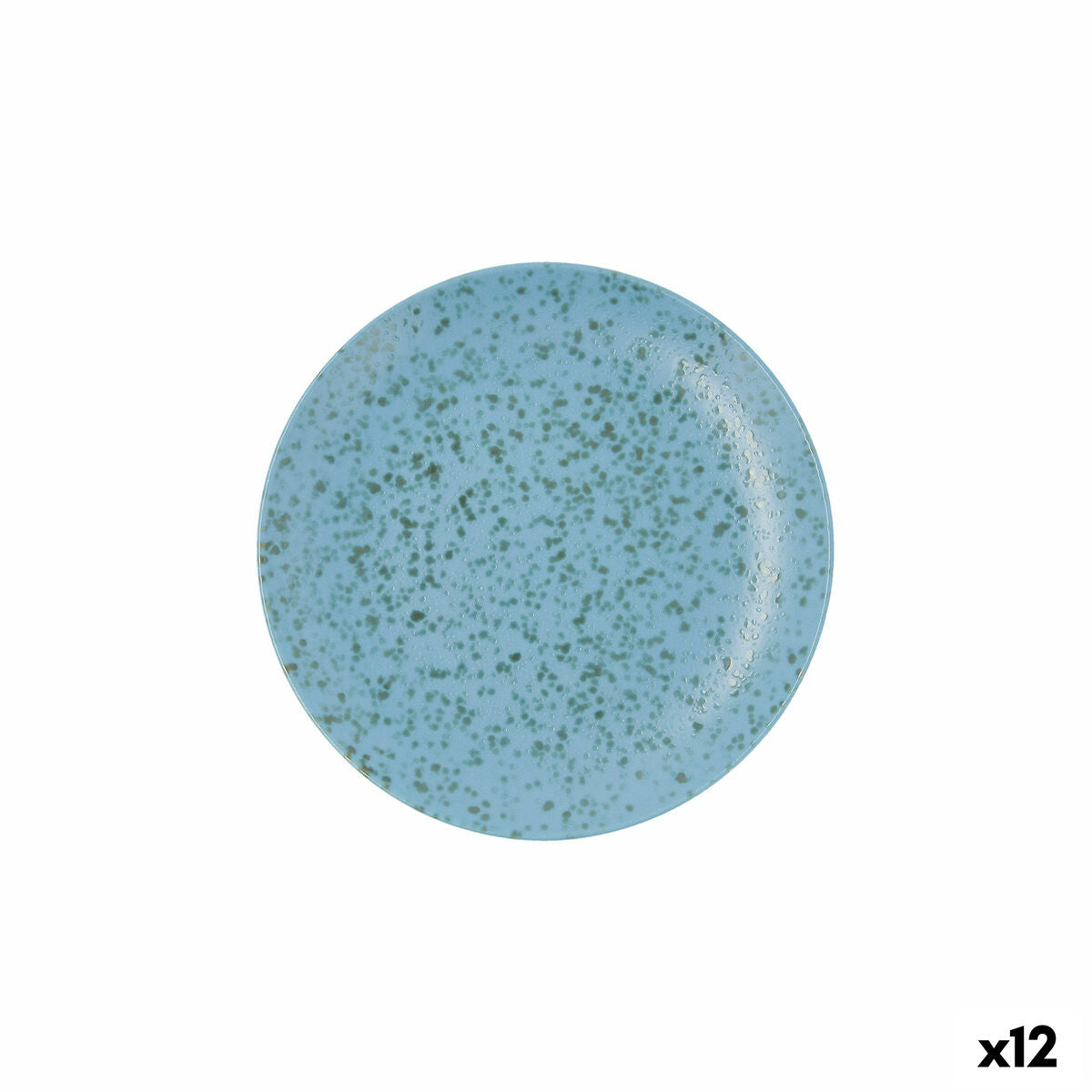Litteä Lautanen Ariane Oxide Sininen Keraminen Ø 21 cm (12 osaa)