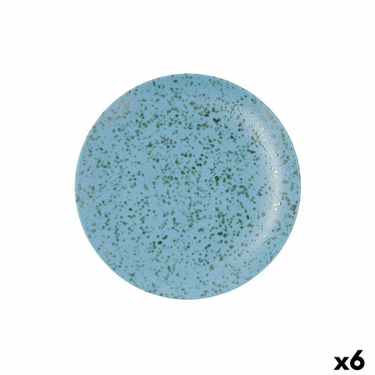 Litteä Lautanen Ariane Oxide Sininen Keraminen Ø 24 cm (6 osaa)