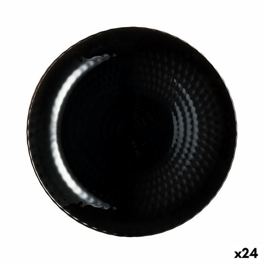 Jälkiruokalautanen Luminarc Pampille Musta Lasi (19 cm) (24 osaa)