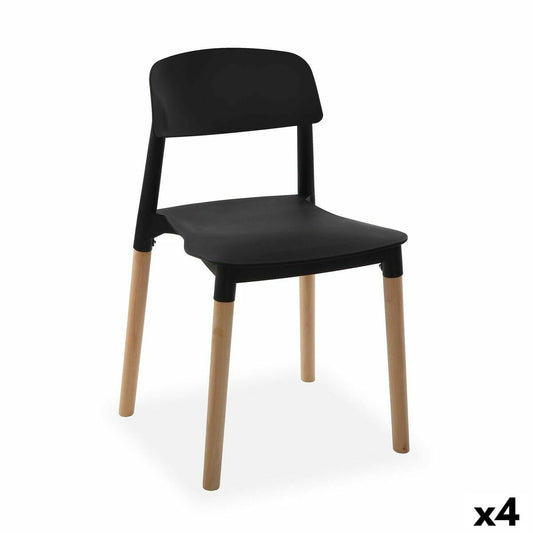 Tuoli Versa Musta 45 x 76 x 42 cm (4 osaa)