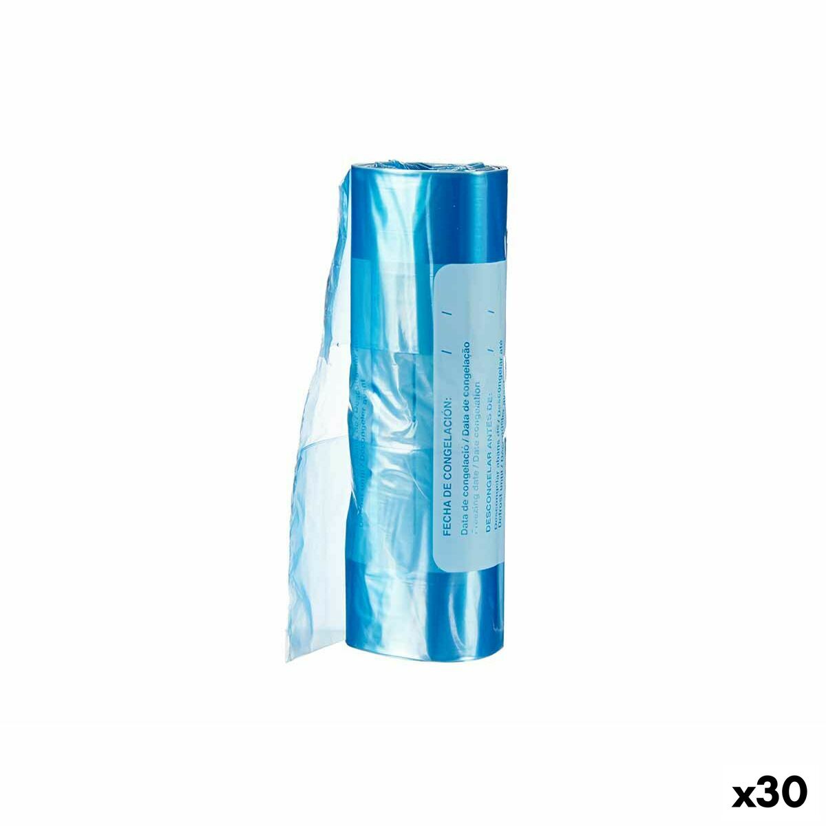 Pakastinpussi 22 x 35 cm Sininen Polyetyleeni 30 osaa
