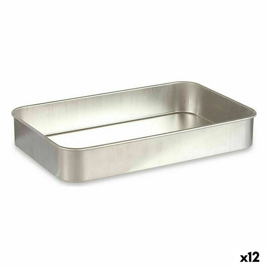 Paistovuoka Hopeinen Alumiini 41 x 6,5 x 26 cm (12 osaa)