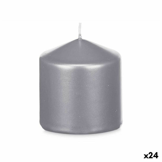Kynttilä Hopeinen 7 x 7,5 x 7 cm (24 osaa)