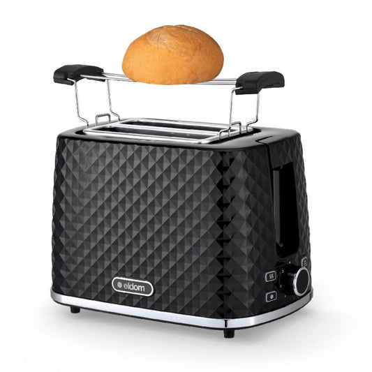 TO280C ELDOM Toaster TOSTI Brötchenständer Auftausystem schwarz