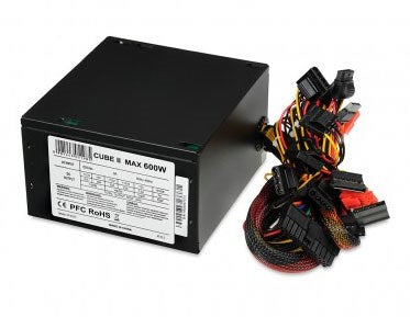 iBox CUBE II virtalähde 600 W ATX Musta - KorhoneCom