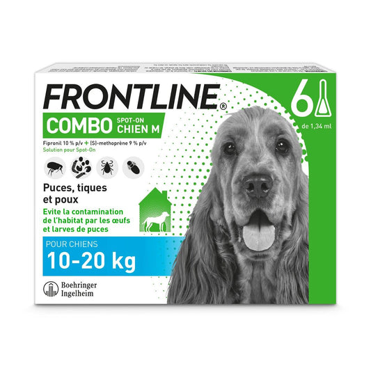 Antiparasiittiset Frontline Koira 10-20 Kg 1,34 ml 6 osaa