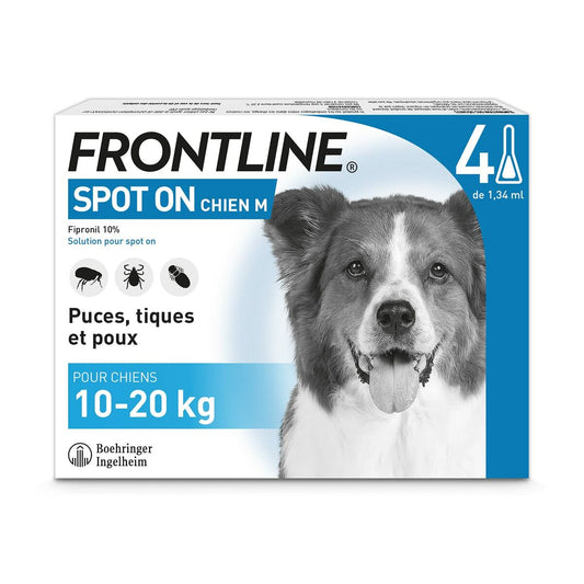 Antiparasiittiset Frontline Koira 10-20 Kg 1,34 ml 4 osaa