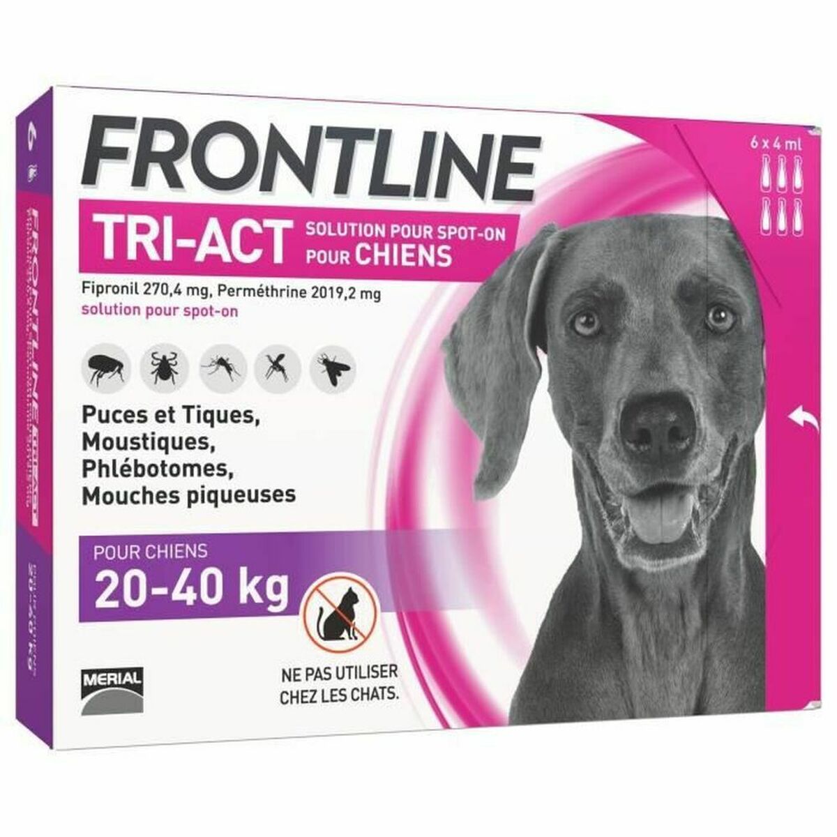 Pipetti koirille Frontline Tri-Act 20-40 Kg