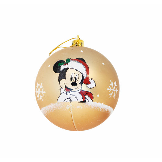 Joulupallo Mickey Mouse Happy smiles Kullattu 10 osaa Muovinen (Ø 6 cm)