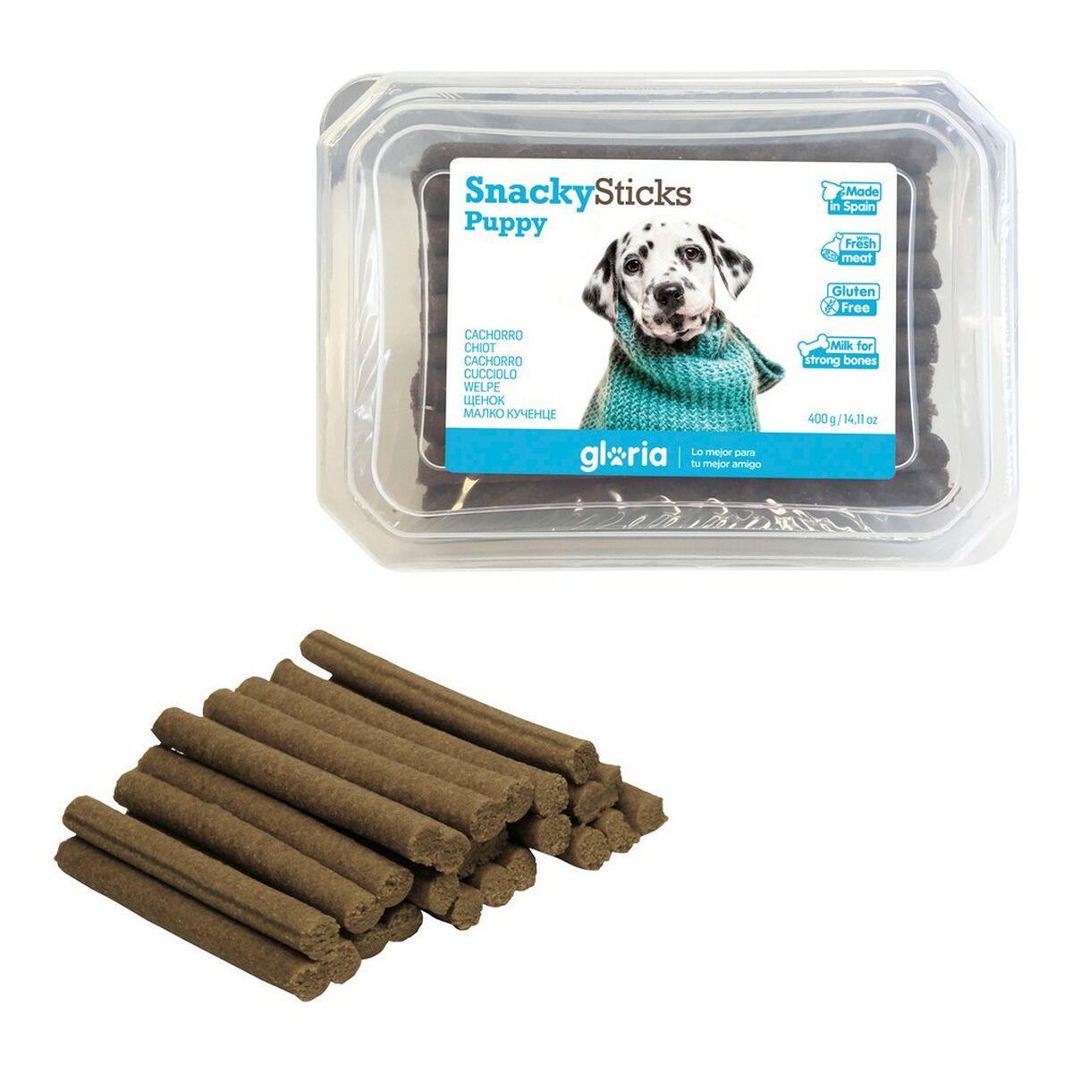 Koiran makupala Gloria Snackys Sticks Kana Pikkutangot (350 g)