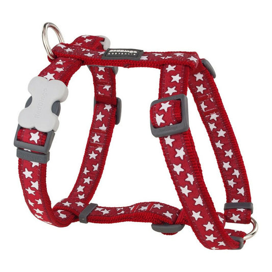 Koiran valjaat Red Dingo Style Punainen Tähti Valkoinen 46-76 cm
