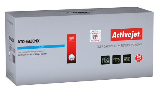Activejet ATO-532CNX väriaine (korvaava OKI 46490607; Supreme; 6000 sivua; syaani) - KorhoneCom