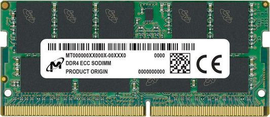 Micron SO-DIMM ECC DDR4 16 GB 1Rx8 3200 MHz PC4-25600 MTA9ASF2G72HZ-3G2R