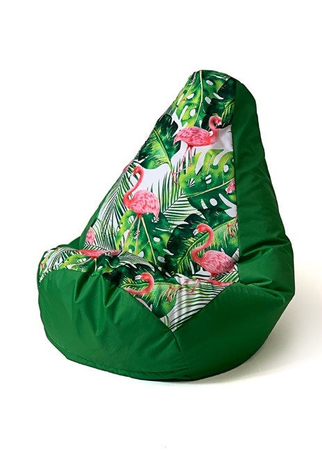 Sako laukku päärynäkuvioinen vihreä-flaming XL 130 x 90 cm - KorhoneCom