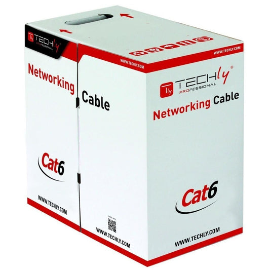 Techly U/UTP Hank Cable Cat.6 CCA 305m tasainen harmaa - KorhoneCom